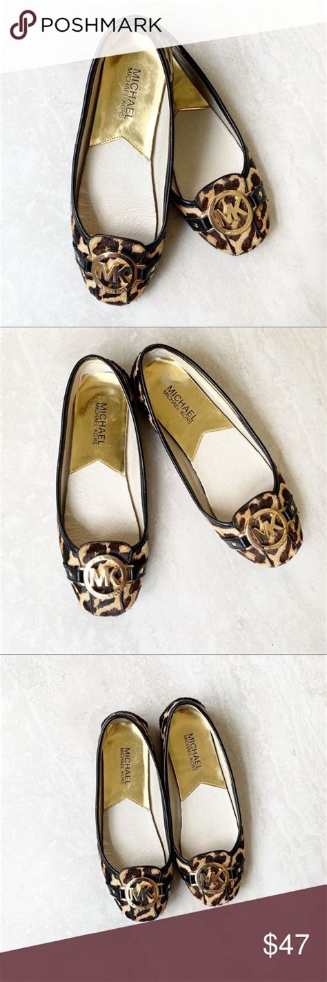 michael kors fulton moc flats leopard